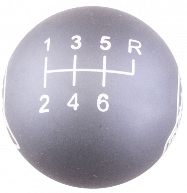 6-Speed MDL Gray Shift Ball in Brushed Aluminum, 16mm used with Thread Reducers